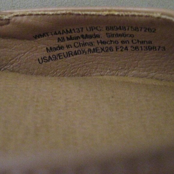 TIME & TUE Women Bro/Black Size 9-Shoes Faux Leather-Memory Foam-Strap Open Back - Picture 8 of 9